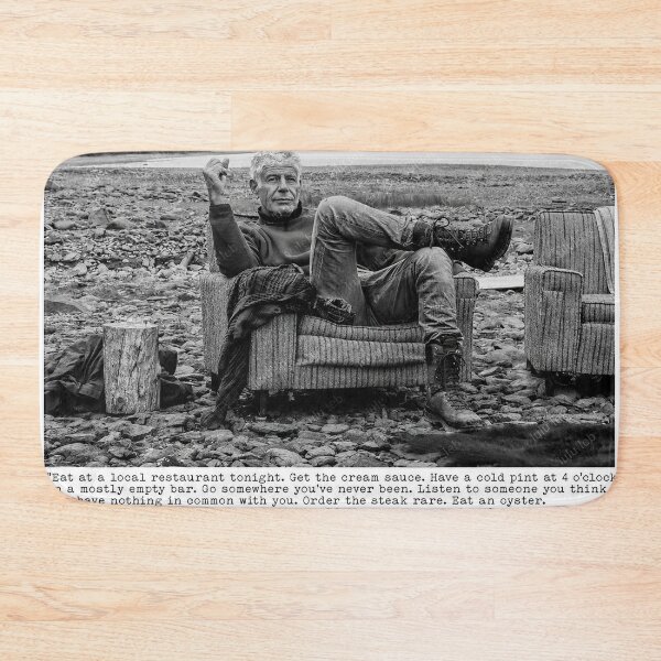 Item preview, Anthony Bourdain Quote Enjoy the Ride designed and sold by LuluLeb.