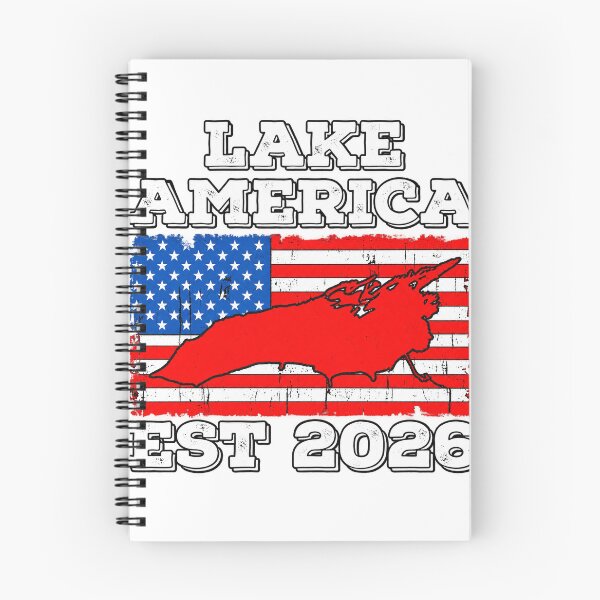 Item preview, Lake America Est 2026 American Flag Map designed and sold by KireVeronica.