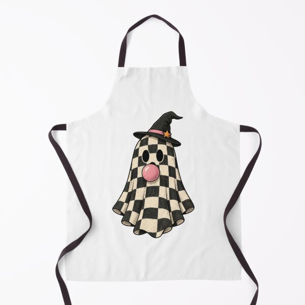 Item preview, Vintage Halloween Spooky Ghost Checkered Witch designed and sold by Timeless Bond Designs.