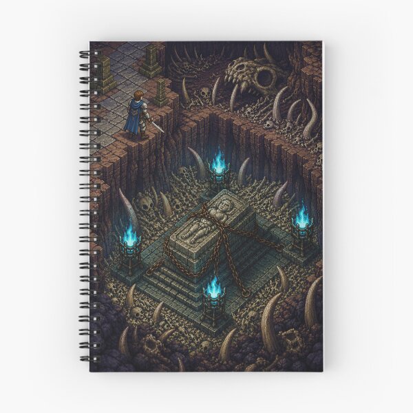 Item preview, Dark Fantasy Pixel Art: Sunken Bone Crypt designed and sold by bapupa.