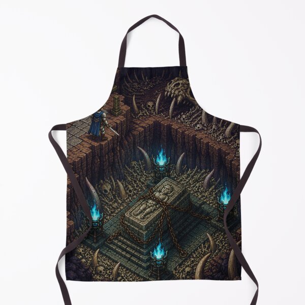 Item preview, Dark Fantasy Pixel Art: Sunken Bone Crypt designed and sold by bapupa.