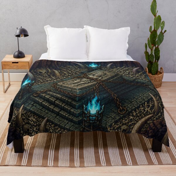 Item preview, Dark Fantasy Pixel Art: Sunken Bone Crypt designed and sold by bapupa.