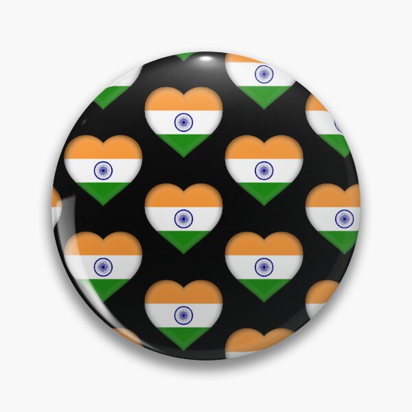 Item preview, India Flag Heart 3D Indian Heritage Love Gift Design designed and sold by yazdogs.