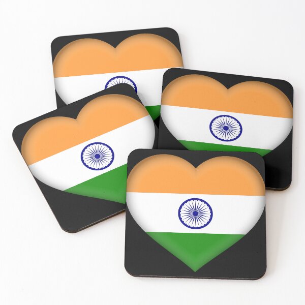 Item preview, India Flag Heart 3D Indian Heritage Love Gift Design designed and sold by yazdogs.