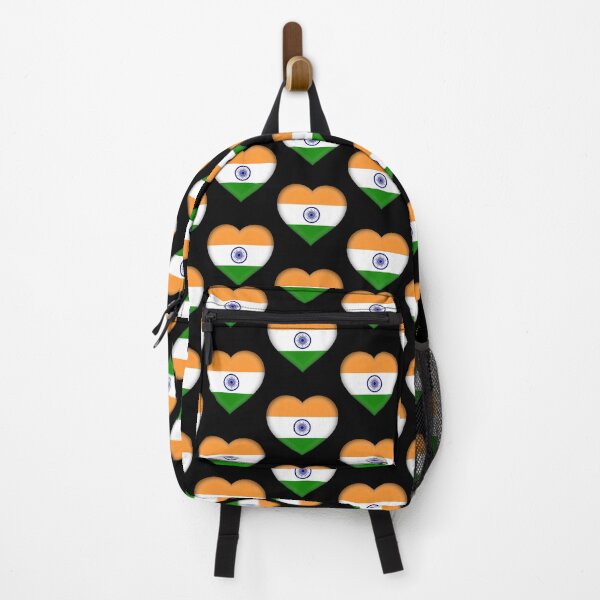 Item preview, India Flag Heart 3D Indian Heritage Love Gift Design designed and sold by yazdogs.