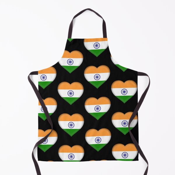 Item preview, India Flag Heart 3D Indian Heritage Love Gift Design designed and sold by yazdogs.