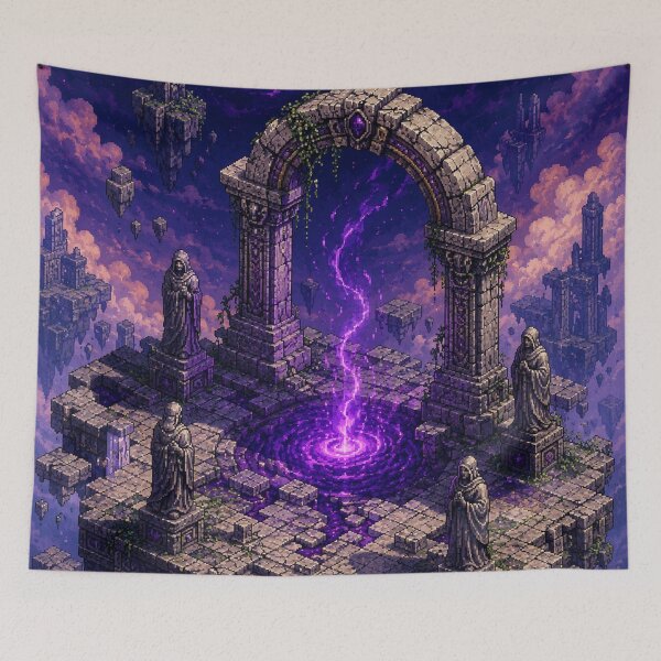 Item preview, Dark Fantasy Pixel Art: Void Gate Ruins designed and sold by bapupa.