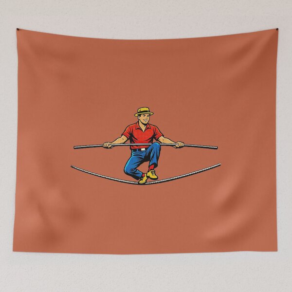Item preview, Vintage Circus Tightrope Walker Pop Art designed and sold by Creatby7030.
