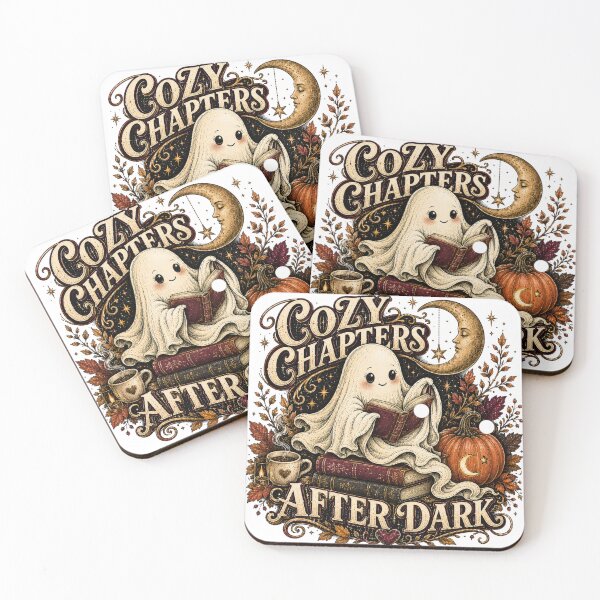 Item preview, Cozy Chapters After Dark - Spooky Reading Ghost designed and sold by BackTWO.