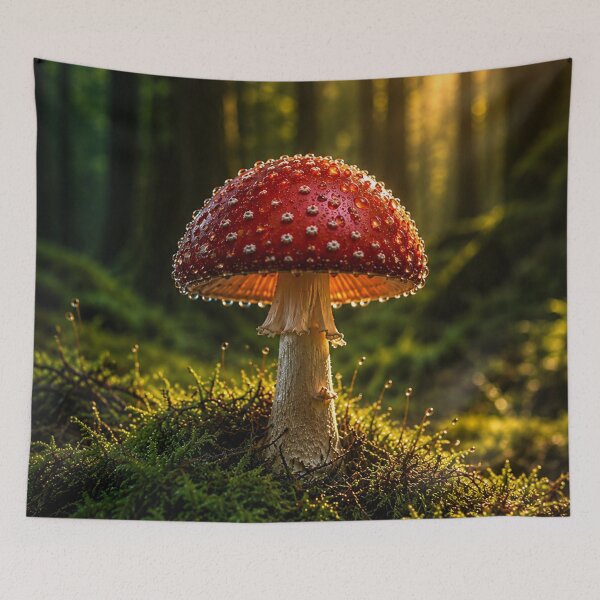 Item preview, Magical Forest Mushroom at Dawn – Enchanted Nature designed and sold by ZYVARENNE.