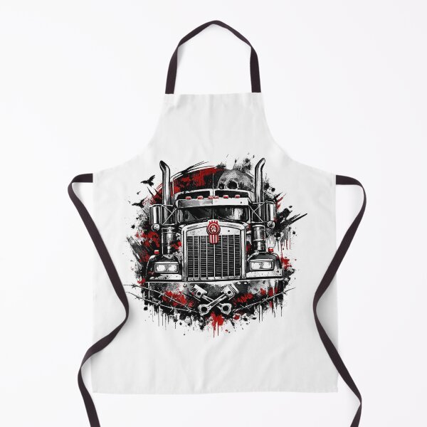 Item preview, Dark Grunge Semi Truck - Skull & Crossed Pistons Art designed and sold by NomadForge.