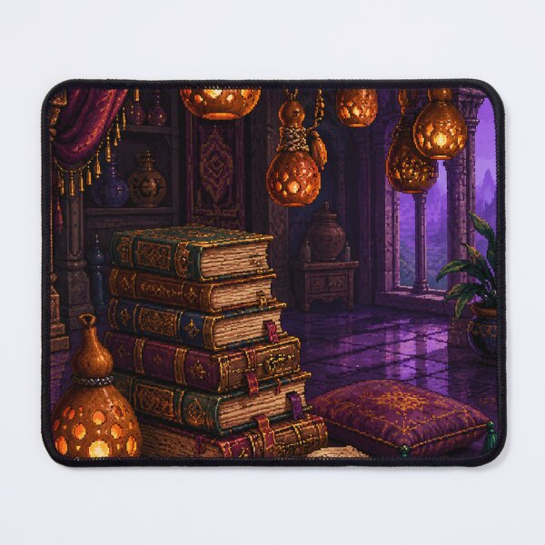 Item preview, Fantasy Pixel Art: Amethyst Cave Nook designed and sold by bapupa.