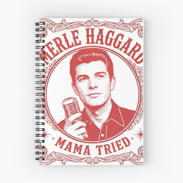 Item preview, Merle Haggard \ Mama Tried / Retro Country Music Fan Design #892 designed and sold by design-aas-sum.