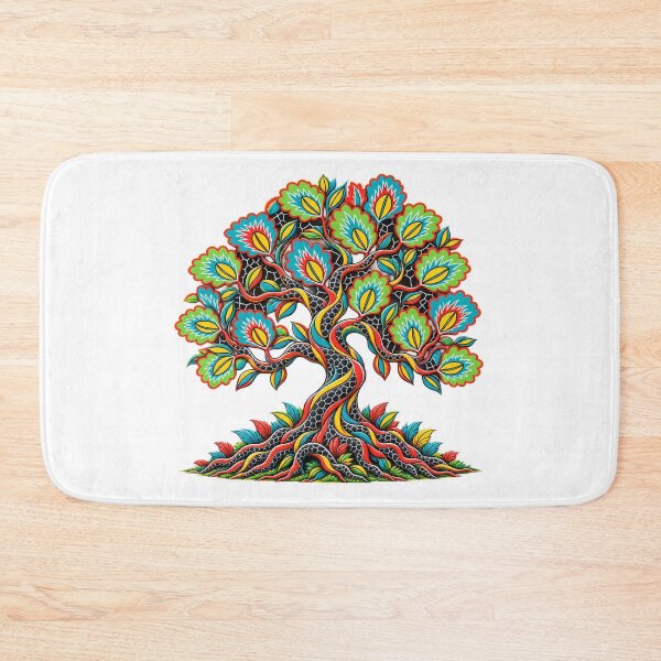 Item preview, Colorful Floral Tree of Life – Vibrant African Inspired Botanical Art designed and sold by Awarrie.