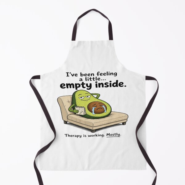 Item preview, Funny Avocado Therapy Shirt – Empty Inside Relatable Humor designed and sold by Sushikidsntoddlers.