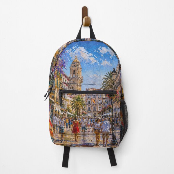 Item preview, A painting of Malaga, Spain – A Beautiful city in Europe. designed and sold by GalleryKauffeld.