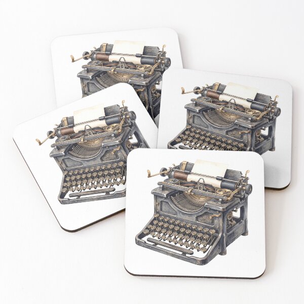 Item preview, Antique Typewriter Poetcore - Vintage Dark Academia Writing Art designed and sold by BackTWO.