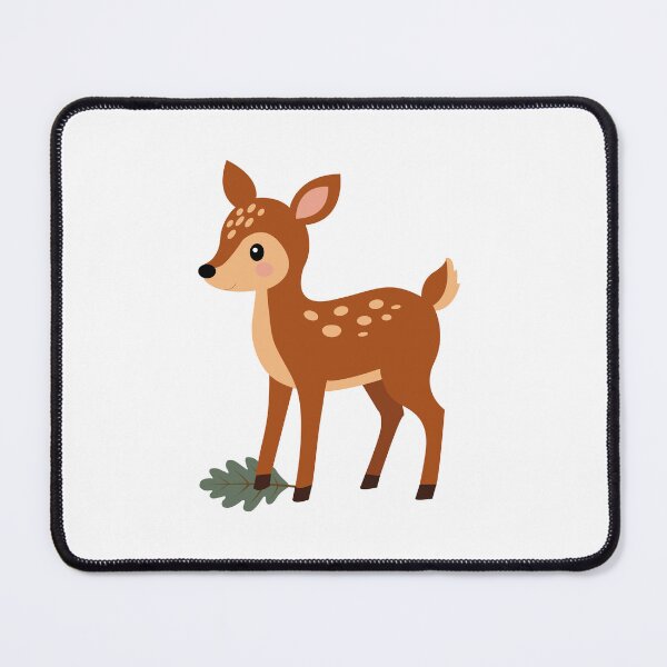 Item preview, Cute Baby Fawn Deer Nursery Vector Sticker designed and sold by ElenMart.