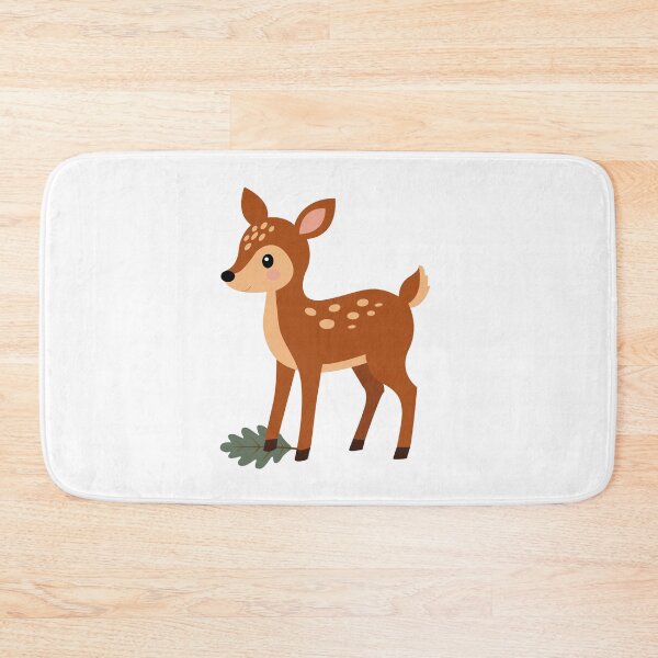 Item preview, Cute Baby Fawn Deer Nursery Vector Sticker designed and sold by ElenMart.