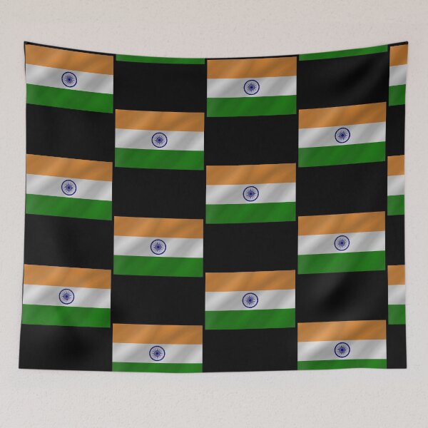 Item preview, India Flag Wave Indian Heritage National Pride Design designed and sold by yazdogs.