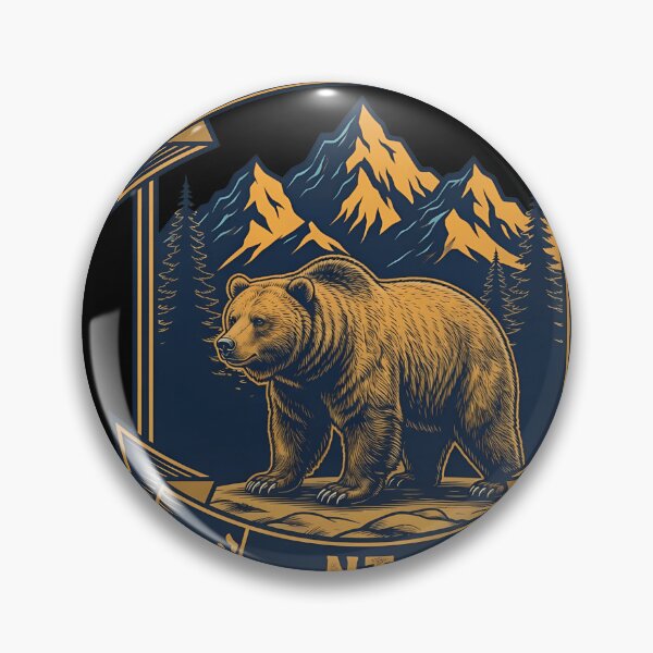 Artikelvorschau, Yellowknife NT Bären-Retro-Abzeichen Emblem Stolz entworfen und verkauft von EvaGobleShop43.