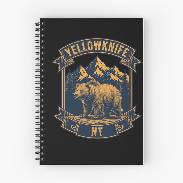 Item preview, Yellowknife NT Bear Retro Badge Emblem Pride designed and sold by EvaGobleShop43.