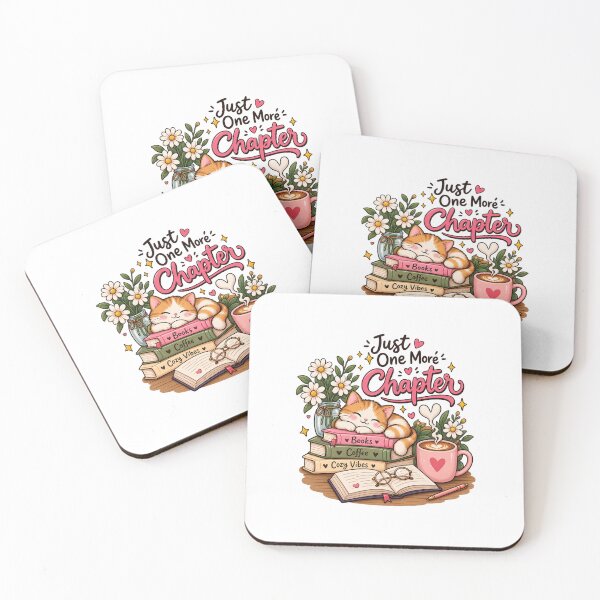Item preview, Just One More Chapter – Cozy Cat Books & Coffee designed and sold by Ishratparween11.