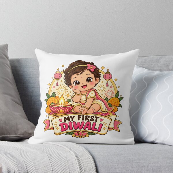 Item preview, My First Diwali Cute Kids Festival – Baby First Diwali Gift designed and sold by Globalcitytees.