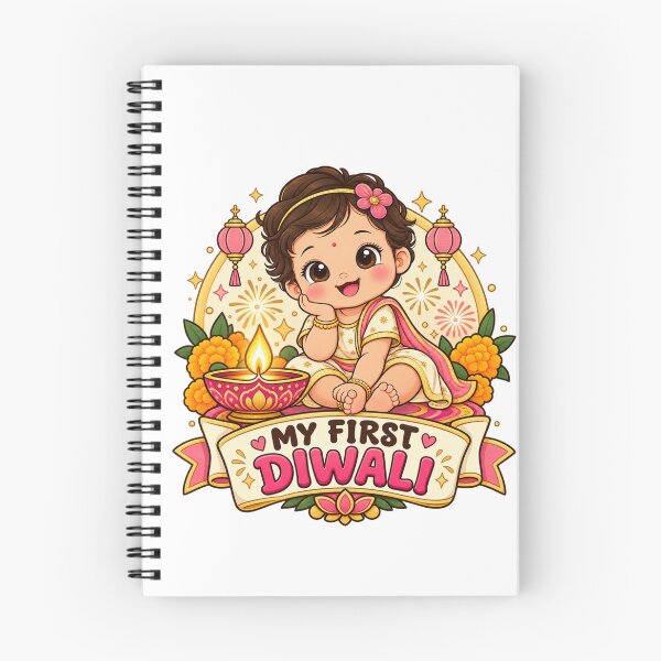 Item preview, My First Diwali Cute Kids Festival – Baby First Diwali Gift designed and sold by Globalcitytees.
