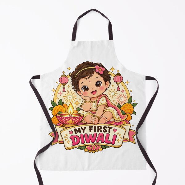 Item preview, My First Diwali Cute Kids Festival – Baby First Diwali Gift designed and sold by Globalcitytees.