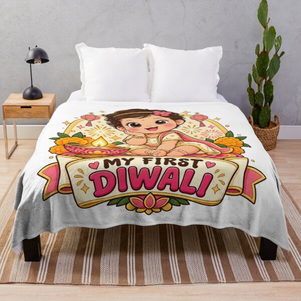 Item preview, My First Diwali Cute Kids Festival – Baby First Diwali Gift designed and sold by Globalcitytees.