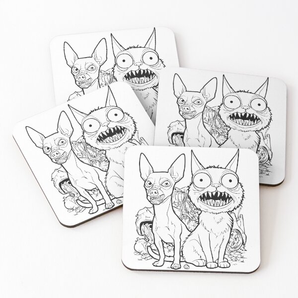 Item preview, Crazy Dog And Mad Cat designed and sold by SiralyInk.