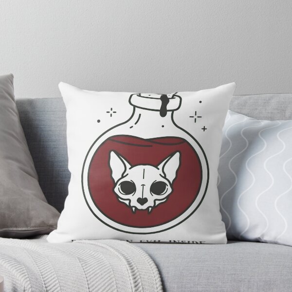 Item preview, Spooky Cat Skull Potion Bottle Magic Potion Goth designed and sold by OH-MY-GOTH.