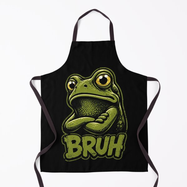 Item preview, Funny frog design with bruh expression designed and sold by rafaeltto.