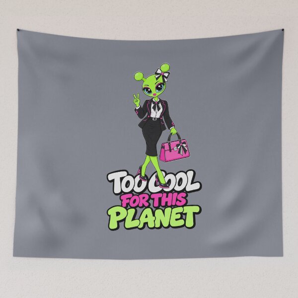 Item preview, Too Cool for This Planet – Alien Business Woman designed and sold by Aimetoi.