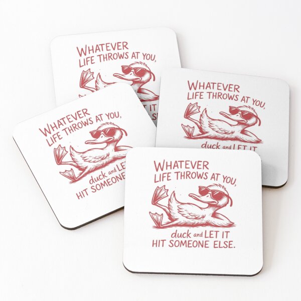 Item preview, Whatever Life Throws at You – Funny Duck Cartoon Design designed and sold by WATEKE.