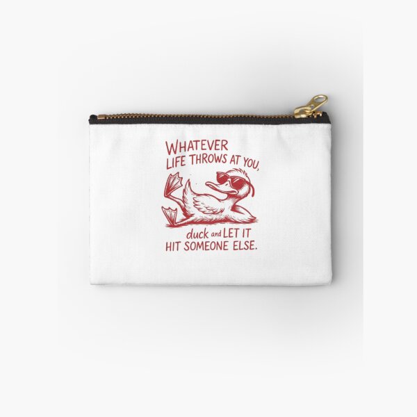 Item preview, Whatever Life Throws at You – Funny Duck Cartoon Design designed and sold by WATEKE.