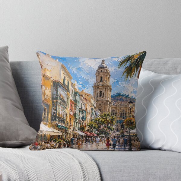 Item preview, Copy of A painting of Malaga, Spain – A Beautiful city in Europe. designed and sold by GalleryKauffeld.