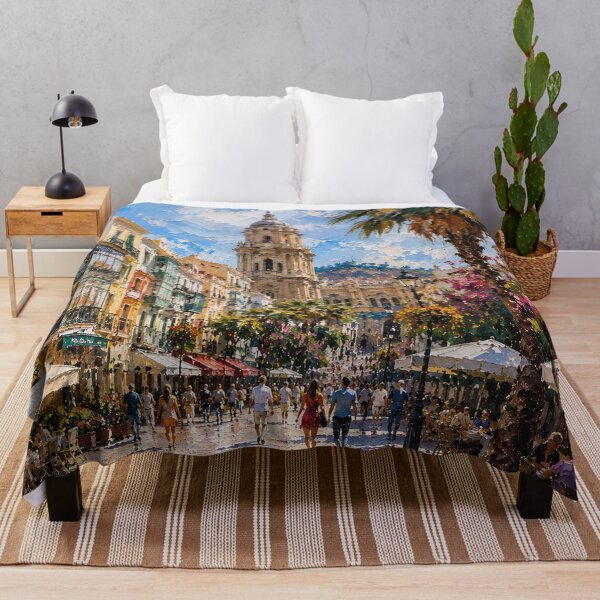 Item preview, Copy of A painting of Malaga, Spain – A Beautiful city in Europe. designed and sold by GalleryKauffeld.