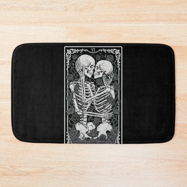 Item preview, The Eternal Knot Tarot Card Skeleton Lovers Roses designed and sold by OH-MY-GOTH.