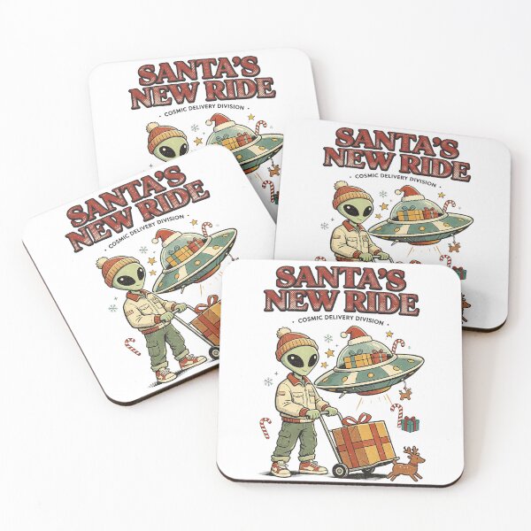 Item preview, Santas New Ride Cosmic Alien Christmas designed and sold by NatalieJeans.