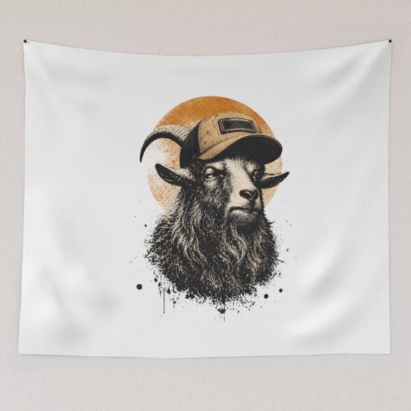 Item preview, Welding Goat T-Shirt - Funny Goat Wearing Welding Mask designed and sold by PaletteArc.