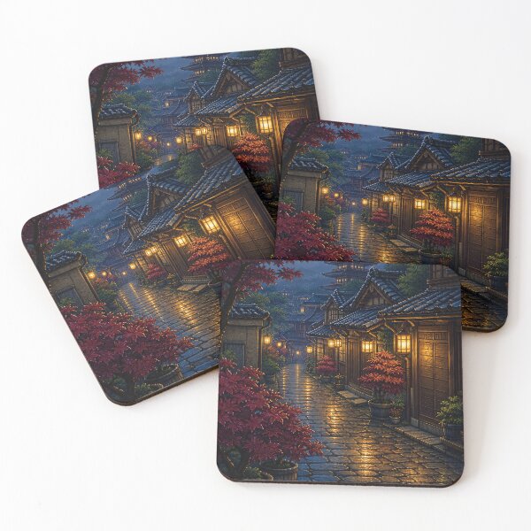 Item preview, Pixel Art Cityscape: Rainy Alley Glow designed and sold by bapupa.