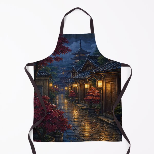 Item preview, Pixel Art Cityscape: Rainy Alley Glow designed and sold by bapupa.