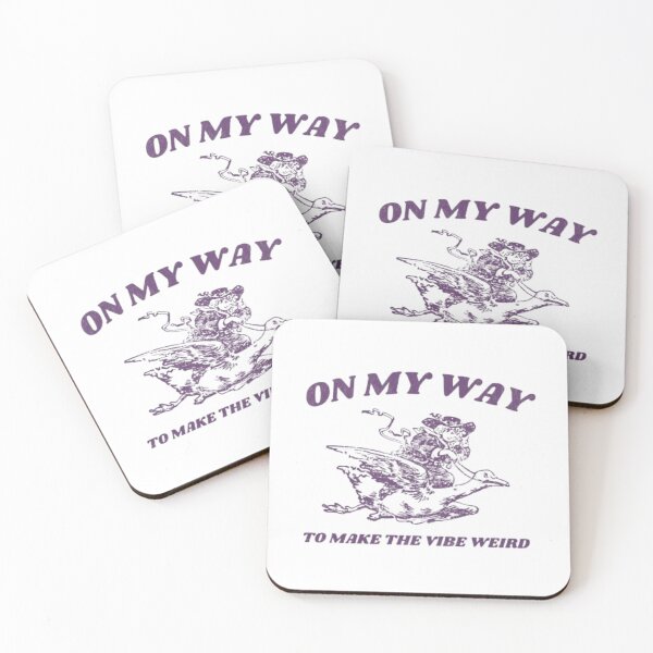 Item preview, On My Way to Make the Vibe Weird – Funny Purple Cartoon Design designed and sold by WATEKE.