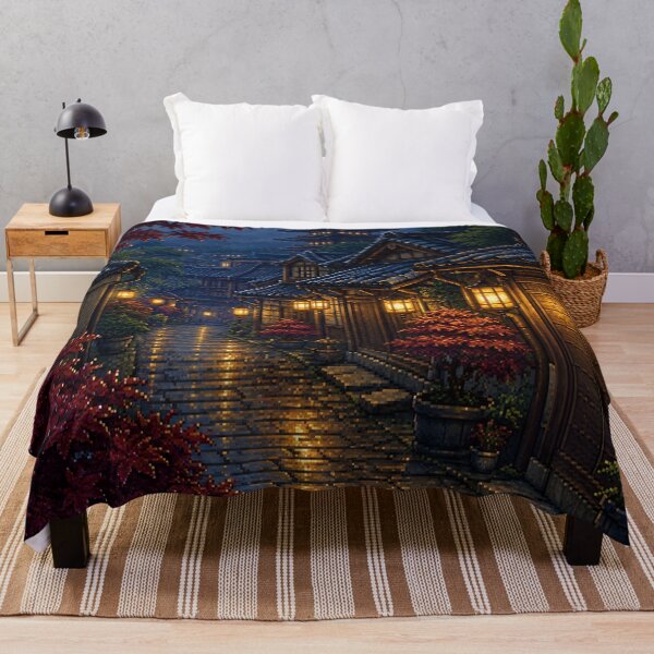 Item preview, Pixel Art Cityscape: Rainy Alley Glow designed and sold by bapupa.