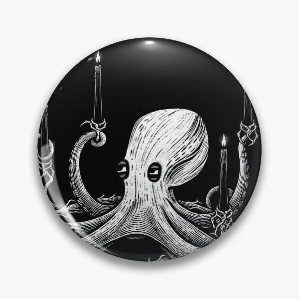 Item preview, Occult Octopus Chandelier Pentagram Bone Goth designed and sold by OH-MY-GOTH.