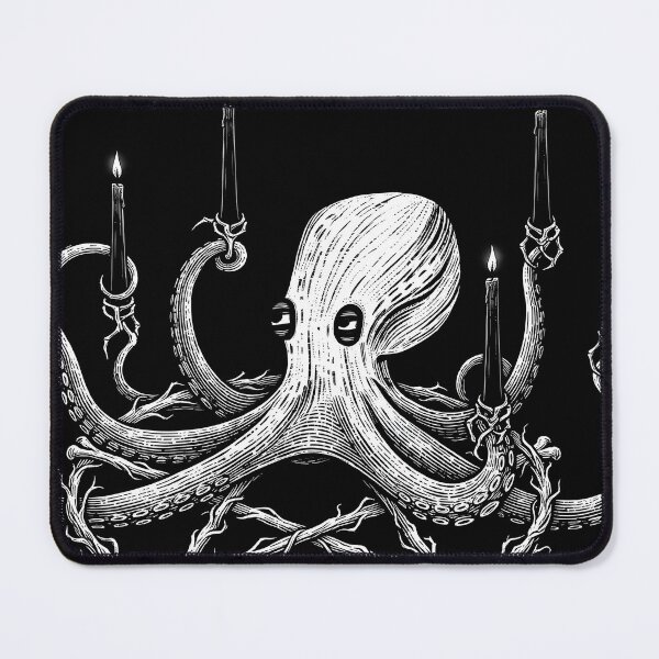 Item preview, Occult Octopus Chandelier Pentagram Bone Goth designed and sold by OH-MY-GOTH.