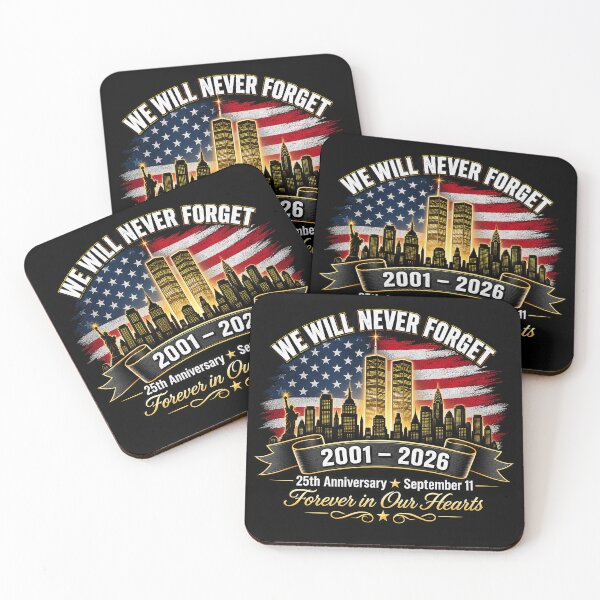 Item preview, We Will Never Forget 9/11 25th Anniversary Memorial T-Shirt 2001-2026 designed and sold by vinhle-olive.