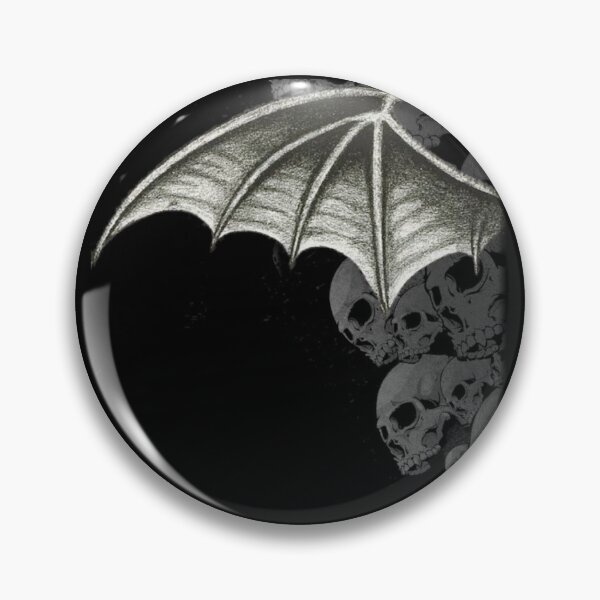 Item preview, Gothic Bat Wing & Skulls Aesthetic Art | Dark Alt Metal designed and sold by BrontesWhimsyStore.